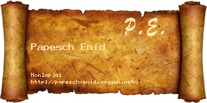 Papesch Enid névjegykártya